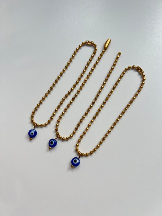 Ojo turco bracelet (6 pulg 1/2)
