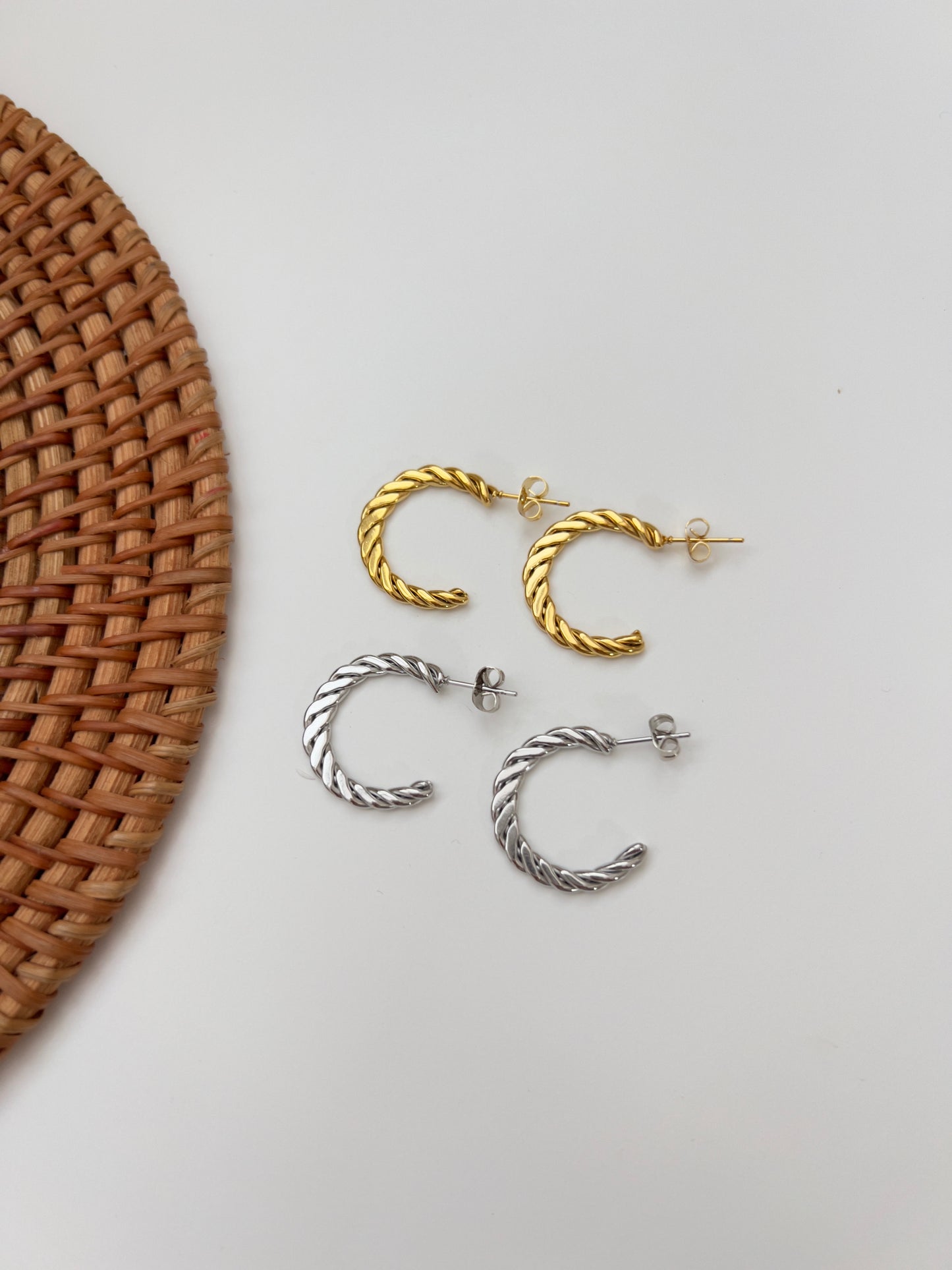 Twisted earrings