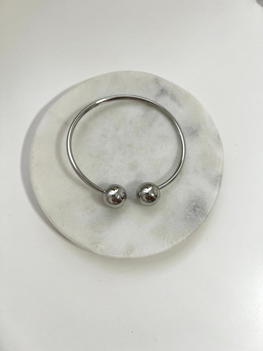 Silver bubble bracelet